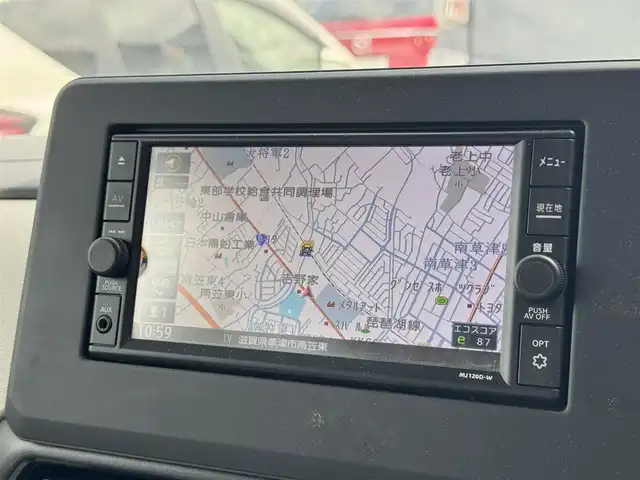 日産 ルークス X 滋賀県 2021(令3)年 2.1万km スパークリングレッドM 禁煙車/純正ナビ/アラウンドビューモニター/ＥＴＣ/エマージェンシーブレーキ/車線逸脱警報/片側パワースライドドア/プッシュスタート/スマートキー/オートライト/ステアリングスイッチ/アイドリングストップ/オートエアコン/電動格納ミラー