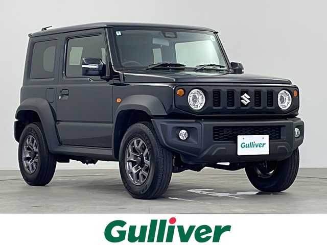 スズキ ジムニー シエラ JC 千葉県 2024(令6)年 0.5万km ブルーイッシュブラックパール3 禁煙車/4WD/衝突軽減ブレーキ/レーンキープ アシスト/コーナーセンサー/クルーズコントロール/アイドリングストップ /プッシュスタート＆スマートキー/ステアリングスイッチ/革巻きステアリング/電動格納ミラー/前席シートヒーター/ウィンカーミラー