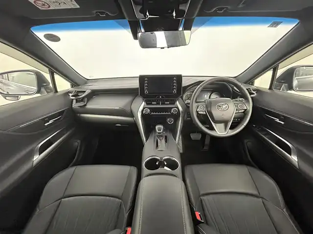 トヨタ ハリアー G 道央・札幌 2021(令3)年 3.4万km ブラック ・ワンオーナー/・４WD/・寒冷地仕様/・純正ディスプレイオーディオ/　BT/USB/Miracast/・バックカメラ/・デジタルインナーミラー/・トヨタセーフティセンス/・レーダークルーズコントロール/・レーンキープアシスト/・オートハイビーム/・クリアランスソナー/・パワーバックドア/・ハーフレザーシート/・LEDヘッドライト/・フォグライト/・オートライト/・プッシュスタート/・スマートキー/・純正エンジンスターター/・純正フロアマット/・ドアバイザー