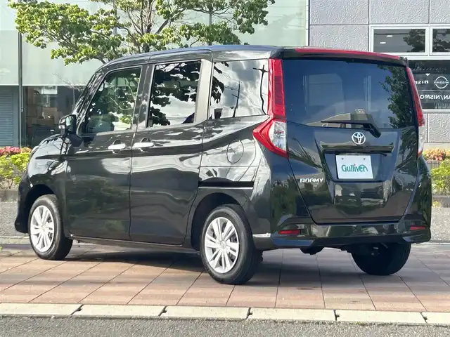 トヨタ ルーミー G 福島県 2023(令5)年 0.3万km ブラックマイカメタリック 4WD/純正ナビゲーション/型番：NSZT-W68T/【CD/DVD/SD/BT/TV】/バックカメラ/両側電動スライドドア/LEDオートライト/衝突被害軽減システム/コーナーセンサー/プッシュスタート/ヘッドライトレベライザー/リアドアシェード/純正フロアマット