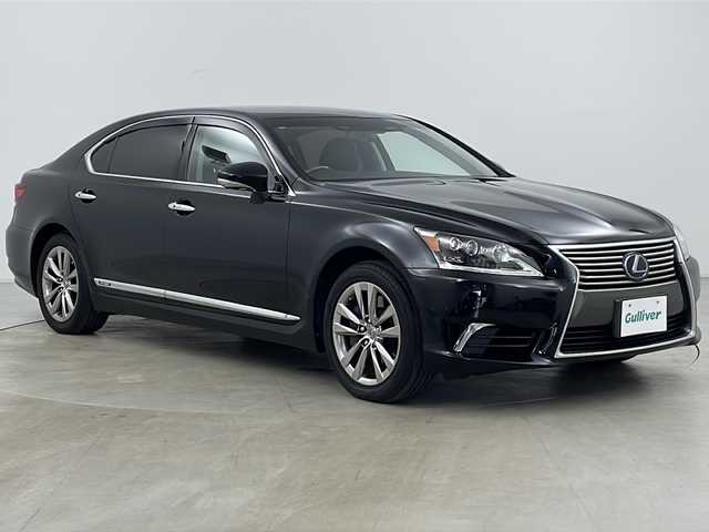 レクサス ＬＳ 600hL 道央・札幌 2015(平27)年 7.5万km ブラック ・4WD/・純正SDナビTV＆DVD＆BT/・バックカメラ/・クルーズコントロール/・レーンキープアシスト/・HEIGHT HIGH/・ブラインドスポットモニター/・オートマチックハイビーム/・レザーシート/・パワーシート/・マークレビンソン/・ハンドルヒーター/・シートヒーター/・エアーシート/・プッシュスタート/・スマートキー/・スペアキー/・オートワイパー/・パワーバックドア/・ウット調革巻きステアリング/・電動サンシード/・ミラーヒーター/・オートライト/・LEDヘッドライトフォグ/・空気圧センサー/・ステアリングスイッチ/・SPORT・COMFORTECOモード/・横滑り防止/・SNOWモード