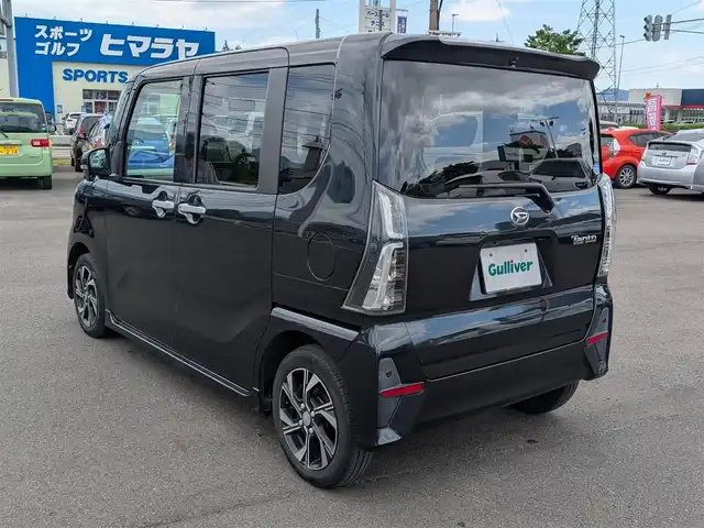 ダイハツ タント カスタム X 福井県 2019(令1)年 8.8万km パールブラック 全方位カメラ/純正14インチAW/両側パワースライドドア/運転席ロングスライド/後方コーナーセンサー/LEDヘッドライト/衝突被害軽減システム/ETC/純正9インチメモリナビ/フルセグテレビ/レーンキープアシスト/横滑り防止装置/盗難防止装置/アイドリングストップ/ダブル＋サイドエアバッグ/カーテンエアバッグ/純正フロアマット/スマートキー