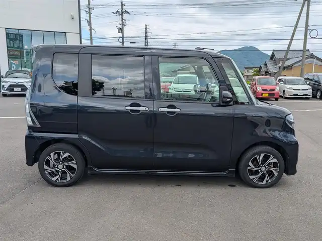 ダイハツ タント カスタム X 福井県 2019(令1)年 8.8万km パールブラック 全方位カメラ/純正14インチAW/両側パワースライドドア/運転席ロングスライド/後方コーナーセンサー/LEDヘッドライト/衝突被害軽減システム/ETC/純正9インチメモリナビ/フルセグテレビ/レーンキープアシスト/横滑り防止装置/盗難防止装置/アイドリングストップ/ダブル＋サイドエアバッグ/カーテンエアバッグ/純正フロアマット/スマートキー