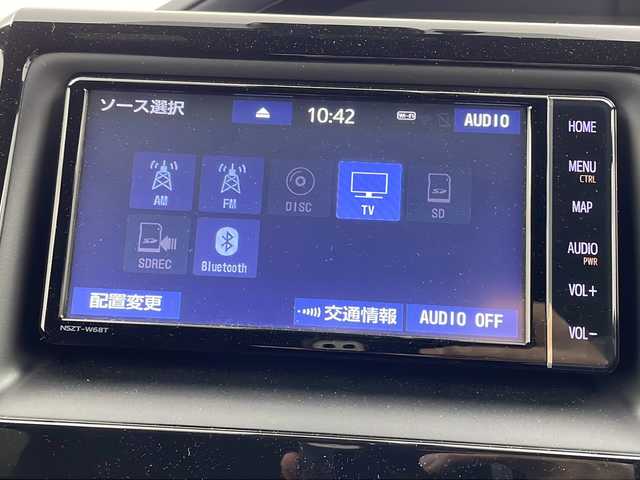 トヨタ ノア ハイブリッド G 群馬県 2021(令3)年 5.8万km ブラック 純正ナビ バックカメラ　衝突被害軽減ブレーキ　クルーズコントロール　前席シートヒーター　両側電動スライドドア　純正ビルトインETC2.0 LED ステアリングリモコン　ウッドコンビハンドル 禁煙車