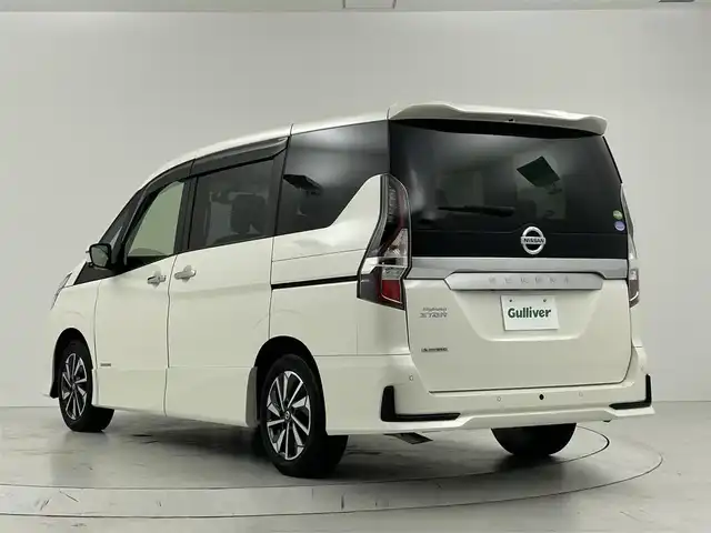 日産 セレナ ハイウェイスター V 大阪府 2020(令2)年 1.9万km ブリリアントホワイトパール セーフティパックB/　・SRSカーテンエアバッグシステム/　・サイドエアバッグシステム/　・踏み間違い衝突防止アシスト/　・インテリジェント パーキングアシスト/　・進入禁止標識検知/　・インテリジェント ルームミラー/　・電動パーキングブレーキ/　・オートブレーキホールド/　・プロパイロット/　・インテリジェント LI（車線逸脱防止支援システム）/純正SDナビ【CD/DVD/Bluetooth/フルセグ】/全方位カメラ/両側パワースライド/ブラインドスポットモニター/サイドバイザー/フロアマット/LEDヘッドライト/コーナーセンサー