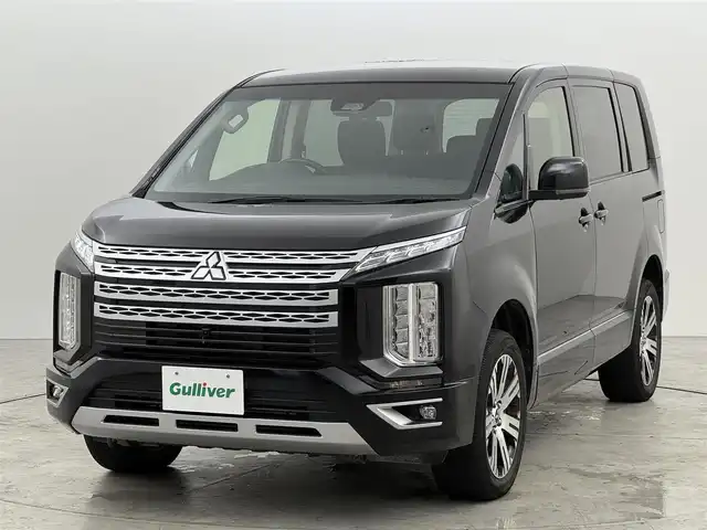 三菱 デリカＤ：５ G パワーパッケージ 福岡県 2022(令4)年 4.4万km アメジストブラック 純正ナビ／フルセグＴＶ　/全方位カメラ　/ＥＴＣ　/レーダークルコン　/衝突軽減ブレーキ　/レーンキープ　/パドルシフト　/両側電動スライドドア　/電動サイドステップ　/パワーバックドア　/ステアリングヒーター　/シートヒーター