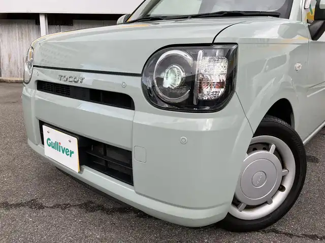 ダイハツ ミラ トコット X SA Ⅲ 三重県 2019(平31)年 8.4万km セラミックグリーンM スマートアシストIII /　・衝突警報機能(対車両・対歩行者)/　・衝突回避支援ブレーキ機能(対車両・対歩行者)/　・誤発進抑制制御機能(前方・後方)/　・車線逸脱警報機能/　・先行車発進お知らせ機能/　・オートハイビーム/純正オーディオ　/　・Bluetooth/　・CD再生/　・USB/　・AUX/スマートキーx２本/コーナーセンサー/アイドリングストップ/LEDヘッドライト/オートリトラクタブルミラー/ステアリングスイッチ/純正フロアマット/ドアバイザー/ライトレベリング/プライバシーガラス/ルーフアンテナ/横滑り防止機能/サイド/カーテンエアバック