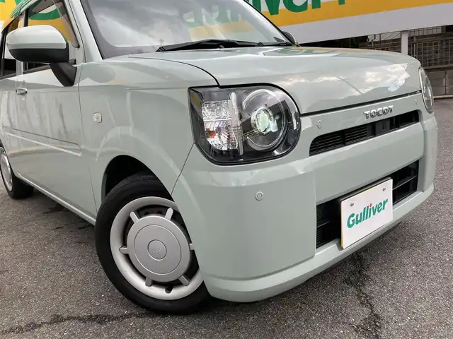 ダイハツ ミラ トコット X SA Ⅲ 三重県 2019(平31)年 8.4万km セラミックグリーンM スマートアシストIII /　・衝突警報機能(対車両・対歩行者)/　・衝突回避支援ブレーキ機能(対車両・対歩行者)/　・誤発進抑制制御機能(前方・後方)/　・車線逸脱警報機能/　・先行車発進お知らせ機能/　・オートハイビーム/純正オーディオ　/　・Bluetooth/　・CD再生/　・USB/　・AUX/スマートキーx２本/コーナーセンサー/アイドリングストップ/LEDヘッドライト/オートリトラクタブルミラー/ステアリングスイッチ/純正フロアマット/ドアバイザー/ライトレベリング/プライバシーガラス/ルーフアンテナ/横滑り防止機能/サイド/カーテンエアバック
