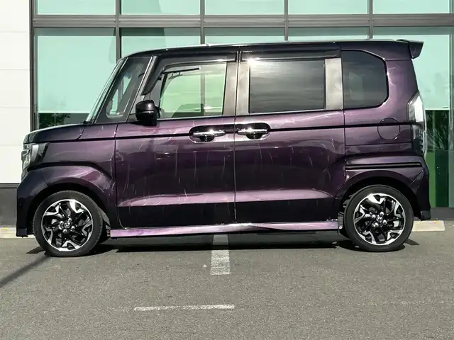ホンダ Ｎ ＢＯＸ G L ターボ ホンダセンシング 和歌山県 2019(平31)年 6.3万km プレミアムベルベットパープル・パール 純正ナビ/フルセグTV/バックカメラ/TVキャンセラー/衝突軽減ブレーキ/アダプティブクルーズコントロール/コーナーセンサー/レーンキープアシスト/両側パワースライドドア/純正アルミホイール/純正フロアマット/リアサンシェード/ビルトインETC/前後ドライブレコーダー/LEDヘッドライト/オートライト