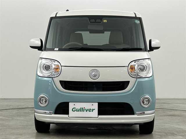 ダイハツ ムーヴ キャンバス G メイクアップ SA Ⅲ 福岡県 2018(平30)年 5.9万km パールホワイトⅢ/ファインミントメタリック 2トーン 社外ナビ（ＢＴ，フルセグＴＶ）　/バックカメラ　/ＥＴＣ　/コーナーセンサー　/衝突被害軽減ブレーキ　/アイドリングストップ　/アダプティブドライビングビーム　/両側電動スライドドア　/プッシュスタート　/ドアバイザー