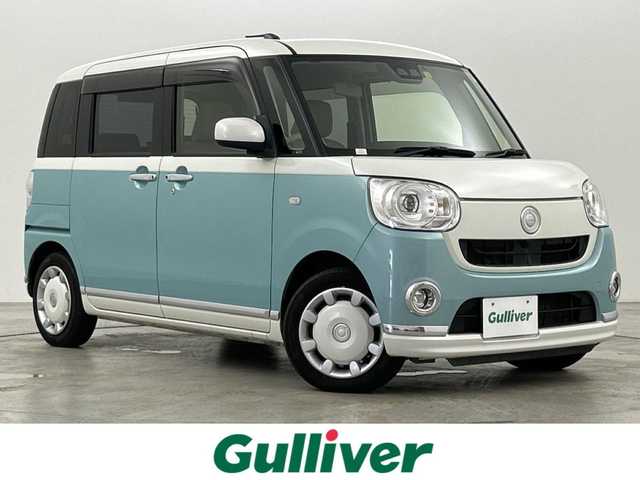 ダイハツ ムーヴ キャンバス G メイクアップ SA Ⅲ 福岡県 2018(平30)年 5.9万km パールホワイトⅢ/ファインミントメタリック 2トーン 社外ナビ（ＢＴ，フルセグＴＶ）　/バックカメラ　/ＥＴＣ　/コーナーセンサー　/衝突被害軽減ブレーキ　/アイドリングストップ　/アダプティブドライビングビーム　/両側電動スライドドア　/プッシュスタート　/ドアバイザー