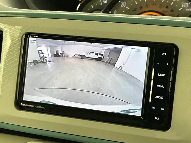 ダイハツ ムーヴ キャンバス G メイクアップ SA Ⅲ 福岡県 2018(平30)年 5.9万km パールホワイトⅢ/ファインミントメタリック 2トーン 社外ナビ（ＢＴ，フルセグＴＶ）　/バックカメラ　/ＥＴＣ　/コーナーセンサー　/衝突被害軽減ブレーキ　/アイドリングストップ　/アダプティブドライビングビーム　/両側電動スライドドア　/プッシュスタート　/ドアバイザー