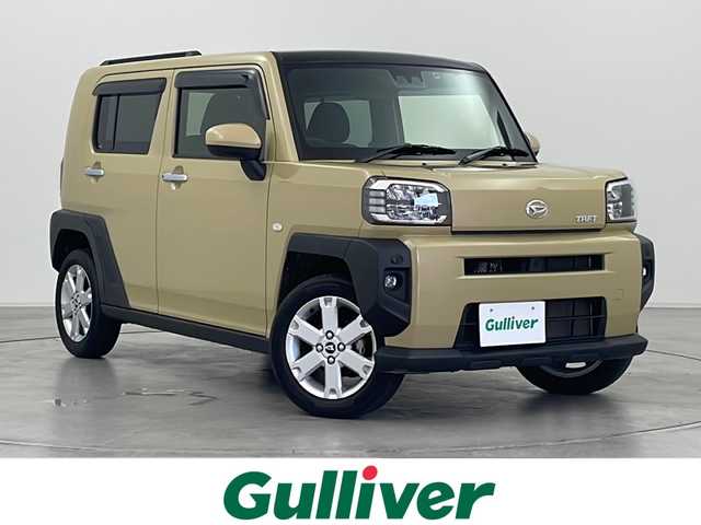 ダイハツ タフト G 群馬県 2020(令2)年 4万km サンドベージュメタリック ナビ　バックカメラ　ガラスルーフ　前席シートヒーター　ＬＥＤヘッドランプ・フォグ　オートマチックハイビーム　衝突被害軽減ブレーキ　純正アルミホイール　スマートキー　革巻きステアリング　禁煙車