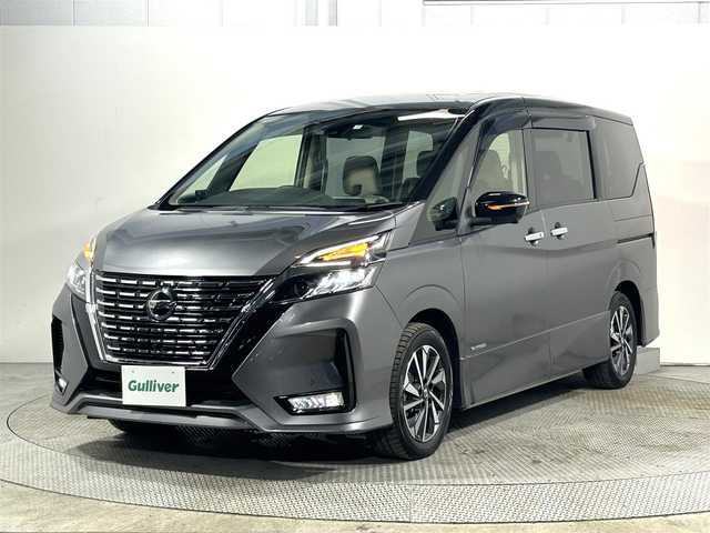 日産 セレナ ハイウェイスター V 大阪府 2019(令1)年 3.1万km ダークメタルグレー/ダイヤモンドブラック ProPILOT 純正ナビ(フルセグ/DVD再生/Bluetooth) 360カメラ ETC 後席モニター 両側パワースライドドア 衝突軽減 レーダーC クリアランスソナー BSM パークアシスト