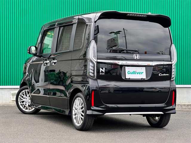 ホンダ Ｎ ＢＯＸ カスタム L ターボ 宮城県 2021(令3)年 7万km クリスタルブラックパール ターボ/ホンダセンシング/・衝突軽減ブレーキ/・誤発進抑制機能/・後方誤発進抑制機能/・路外逸脱抑制機能/・車線維持支援システム/・アダプティブクルーズコントロール/・オートハイビーム/・先行車発進お知らせ機能/・歩行者事故低減ステアリング/・標識認識機能/社外8インチナビ（AVIC-RL81）/・CD/DVD/・Bluetooth/・フルセグTV/バックカメラ/ETC/ドライブレコーダー/両側パワースライドドア/前席シートヒーター/革調シートカバー/革巻きステアリング/ステアリングスイッチ/パドルシフト/LEDヘッドランプ/フォグランプ/オートライト/スマートキー＆プッシュスタート/電動格納ミラー/純正15インチAW/純正フロアマット/ドアバイザー/W/サイド/カーテンエアバッグ