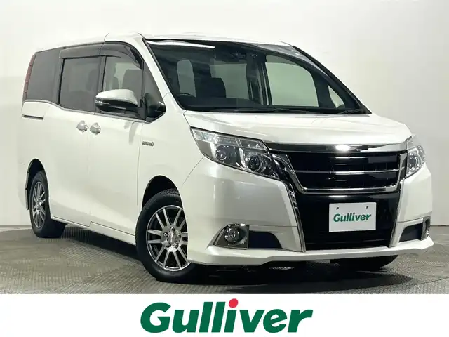 トヨタ エスクァイア ハイブリッド Gi 大阪府 2016(平28)年 4.8万km ホワイトパールクリスタルシャイン 純正10incナビTV バックカメラ 12.1incフリップダウンモニター 黒革シート シートヒーター クルーズコントロール 衝突軽減ブレーキ レーンアシスト オートハイビーム 両側パワースライドドア ドライブレコーダー ETC