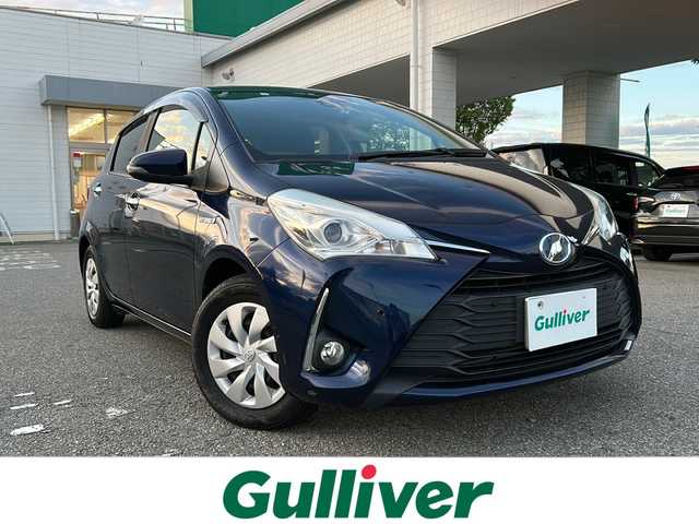 トヨタ ヴィッツ ハイブリッド F セーフティーエディションⅢ 兵庫県 2019(令1)年 6.9万km ダークブルーマイカ ワンオーナー/保証書・取説・有/純正SDナビ・フルセグ・BT・CD・DVD・FM・AM/バックカメラ/ETC/前後ドライブレコーダー/衝突被害軽減ブレーキ/車線逸脱防止支援システム/コーナーセンサー/パーキングブレーキサポート/先行車発進通知/オートハイビーム/プッシュスタート/スマートキー×2/純正フロアマット/純正ドアバイザー