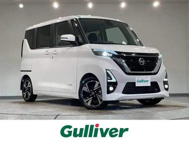 日産 ルークス HWS Gターボ プロパイロットED 愛知県 2020(令2)年 1.4万km ホワイトパール 純正9インチナビ/両側パワースライドドア/アラウンドビューモニター/プロパイロット/衝突軽減ブレーキ/ビルトインETC/LEDヘッドライト/ドライブレコーダー/フルセグTV/コーナーセンサー/パーキングアシスト/プッシュスタート/スマートキー/純正フロアマット/純正15インチアルミホイール/オートライト