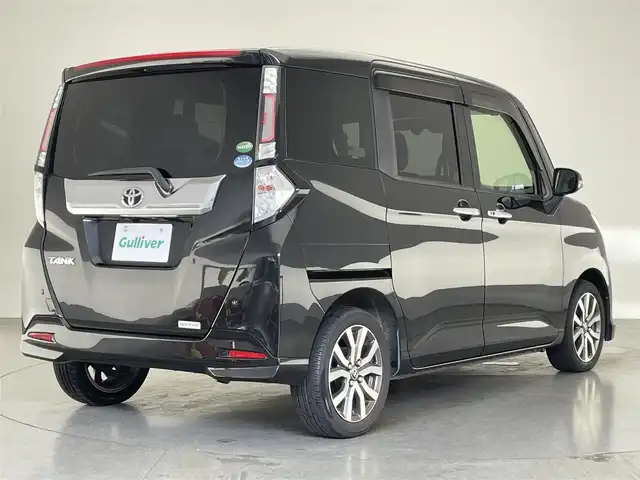 トヨタ タンク カスタムG－T 愛知県 2018(平30)年 7.3万km ブラックマイカメタリック 社外９型ナビ　コンフォートパッケージ　禁煙　バックカメラ　フルセグ　ＤＶＤ　ドラレコ　ＥＴＣ　シートヒーター　衝突軽減　レーンキープ　両側パワスラ　ＬＥＤオートライト　プッシュスタート　スマートキー