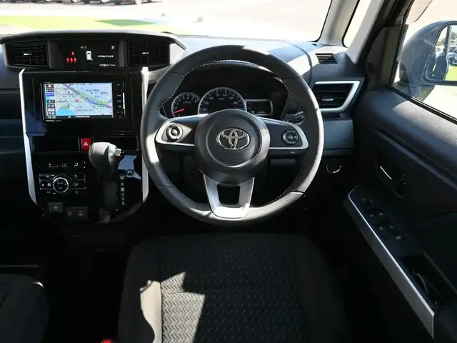 トヨタ ルーミー カスタムG 千葉県 2020(令2)年 4.7万km レーザーブルークリスタルシャイン ワンオーナー/両側パワースライドドア/社外SDナビ/地デジTV/【DVD/CD再生機能　Bluetooth接続】/革巻きステアリング/ETC/LEDヘッドライト/フォグライト/リアコーナーセンサー/純正14インチアルミホイル/キーフリーシステム