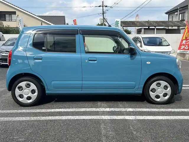 スズキ アルト L 大分県 2021(令3)年 0.8万km ダスクブルーメタリック 〇社外オーディオ/　CD/BT/USB/〇ヘッドライトレベライザー/〇アイドリングストップ/〇クリアランスソナー/〇スズキセーフティサポート/〇LKA/〇横滑り防止/〇キーレスキー/〇フロアマット/〇ドアバイザー/〇プライバシーガラス/〇ドライブレコーダー/〇保証書/〇取扱説明書/〇スペアキー