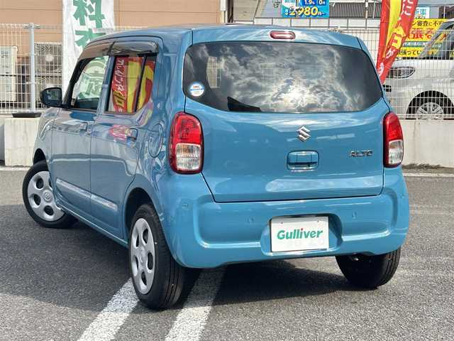 スズキ アルト L 大分県 2021(令3)年 0.8万km ダスクブルーメタリック 〇社外オーディオ/　CD/BT/USB/〇ヘッドライトレベライザー/〇アイドリングストップ/〇クリアランスソナー/〇スズキセーフティサポート/〇LKA/〇横滑り防止/〇キーレスキー/〇フロアマット/〇ドアバイザー/〇プライバシーガラス/〇ドライブレコーダー/〇保証書/〇取扱説明書/〇スペアキー