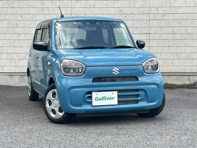 スズキ アルト L 大分県 2021(令3)年 0.8万km ダスクブルーメタリック 〇社外オーディオ/　CD/BT/USB/〇ヘッドライトレベライザー/〇アイドリングストップ/〇クリアランスソナー/〇スズキセーフティサポート/〇LKA/〇横滑り防止/〇キーレスキー/〇フロアマット/〇ドアバイザー/〇プライバシーガラス/〇ドライブレコーダー/〇保証書/〇取扱説明書/〇スペアキー