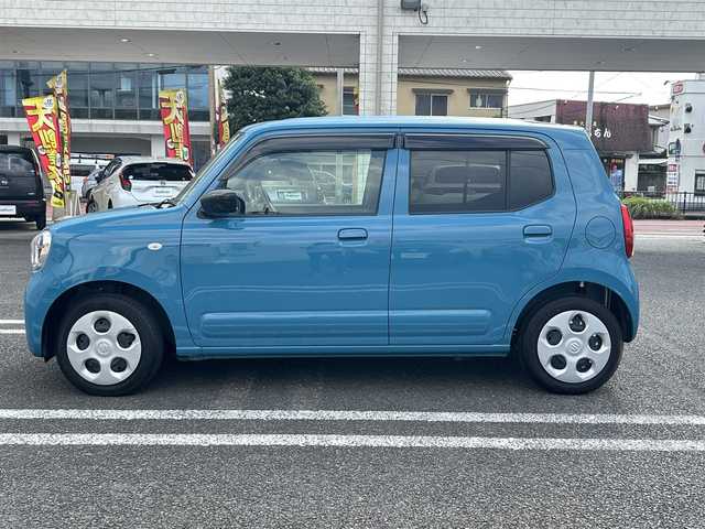 スズキ アルト L 大分県 2021(令3)年 0.8万km ダスクブルーメタリック 〇社外オーディオ/　CD/BT/USB/〇ヘッドライトレベライザー/〇アイドリングストップ/〇クリアランスソナー/〇スズキセーフティサポート/〇LKA/〇横滑り防止/〇キーレスキー/〇フロアマット/〇ドアバイザー/〇プライバシーガラス/〇ドライブレコーダー/〇保証書/〇取扱説明書/〇スペアキー