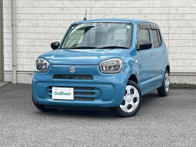 スズキ アルト L 大分県 2021(令3)年 0.8万km ダスクブルーメタリック 〇社外オーディオ/　CD/BT/USB/〇ヘッドライトレベライザー/〇アイドリングストップ/〇クリアランスソナー/〇スズキセーフティサポート/〇LKA/〇横滑り防止/〇キーレスキー/〇フロアマット/〇ドアバイザー/〇プライバシーガラス/〇ドライブレコーダー/〇保証書/〇取扱説明書/〇スペアキー