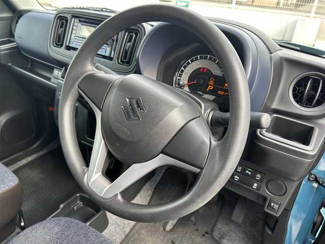 スズキ アルト L 大分県 2021(令3)年 0.8万km ダスクブルーメタリック 〇社外オーディオ/　CD/BT/USB/〇ヘッドライトレベライザー/〇アイドリングストップ/〇クリアランスソナー/〇スズキセーフティサポート/〇LKA/〇横滑り防止/〇キーレスキー/〇フロアマット/〇ドアバイザー/〇プライバシーガラス/〇ドライブレコーダー/〇保証書/〇取扱説明書/〇スペアキー