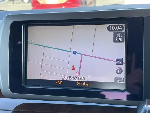 日産 エルグランド 250ハイウェイスター ブラックレザ-ナビ 道央・札幌 2008(平20)年 8.6万km ディープカシス ４WD/社外メモリーナビ/AM/FM/CD/DVD/BT/AUX/ワンセグ/社外フリップダウンモニター/コーナーセンサー/バックカメラ/フロントカメラ/両側パワースライドドア/D席パワーシート/前席シートヒーター/オットマン/レザーシート/革巻きウッドコンビステアリング/ステアリングリモコン/MTモード付AT/スマートキー/オートライト/フォグランプ/キセノンヘッドライト/電動格納ミラー/ウィンカーミラー/純正フロアマット/ドアバイザー/スペアキー