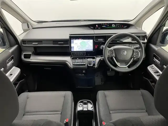 ホンダ ステップワゴン スパーダ eHEV G ホンダS 岡山県 2021(令3)年 5万km プレミアムスパークルブラックパール 純正１０インチナビ　(VXU-227SWi)/【CD/DVD/USB/HDMI/フルセグ】/バックカメラ　/両側電動スライド　/レーダークルーズコントロール　/ビルトインＥＴＣ２．０　/ＬＥＤヘッドライト　/ドライブレコーダー　前後/オートハイビーム　/アイドリングストップ　/フォグランプ/禁煙車/オートブレーキホールド/純正アルミ/純正フロアマット