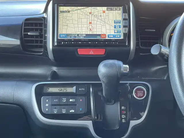 ホンダ Ｎ ＢＯＸ カスタム G ターボパッケージ 群馬県 2012(平24)年 6.3万km プレミアムゴールドパープルパール ターボ/純正メモリナビ/CD・DVD・BT・フルセグ/両側パワースライドドア/バックカメラ/ETC/クルーズコントロール/パドルシフト/無限グリル/純正アルミホイール/プッシュスタート/スマートキー