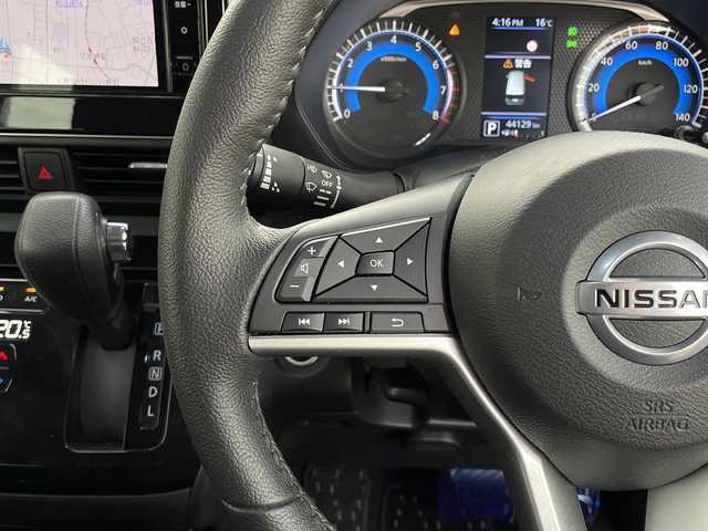 日産 ルークス HWS Gターボ プロパイロットED 山口県 2022(令4)年 4.5万km ブラック 純正9インチナビ/・フルセグTV/・Bluetooth接続/・AM/FM/・レコーダリング/・HDMI/両側パワースライドドア/アラウンドビューモニター/バックカメラ/ターボ/ドライブレコーダー/ETC/プッシュスタート/スマートキー/後席用エアコン/サンシェード/ドアバイザー/取扱説明書/純正LEDヘッドライト/フォグライト/純正15インチアルミホイール/運転支援/・エマージェンシーブレーキ/・車線逸脱警報/・車線逸脱防止支援/・プロパイロット/・先行車発進お知らせ/・速度標識表示/・道路標識表示