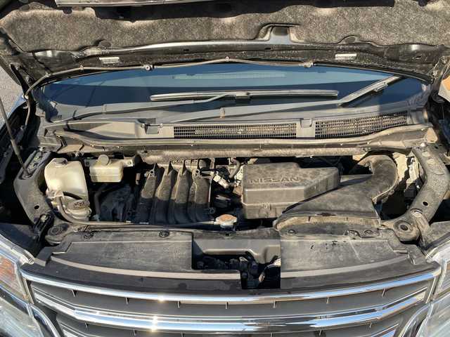 日産 セレナ HWS S HV Vセレ +Sefty 茨城県 2015(平27)年 8.1万km ダイヤモンドブラック 純正ナビ　/衝突軽減システム/全方位カメラ　/純正フリップダウンモニター　/両側パワースライドドア　/コーナーセンサー前後　/クルーズコントロール　/レーンキープアシスト　/アイドリングストップ　/プッシュスタート　/ＥＴＣ