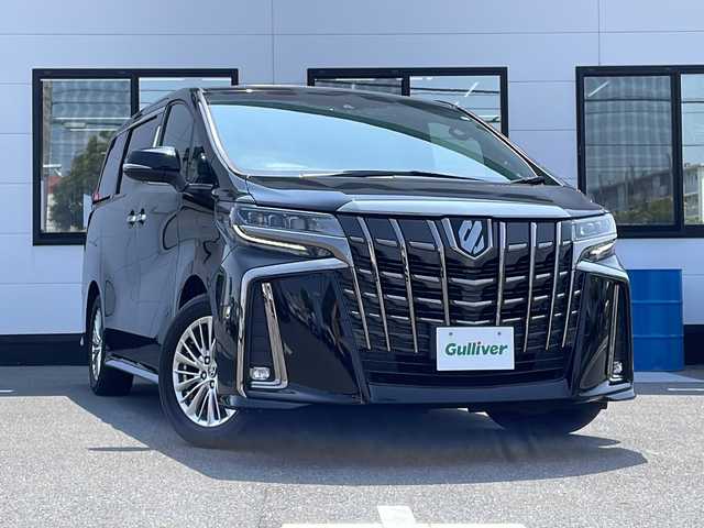 トヨタ アルファード S タイプゴールドⅡ 山口県 2021(令3)年 4.1万km ブラック 禁煙車/純正ディスプレイオーディオ/・フルセグテレビ/・Bluetooth接続/・AM/FMラジオ/・USB入力端子/・Miracast/バックカメラ/両側パワースライドドア/パワーバックドア/後席用モニター/サンルーフ/ハーフレザーシート/ＥＴＣ2.0/スマートキー×２/プッシュスタート/Toyota Safty Sense/・プリクラッシュセーフティ/・レーントレーシングアシスト/・レーダークルーズコントロール/・ロードサインアシスト