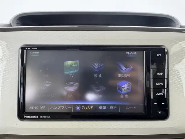 ダイハツ ムーヴ キャンバス X LTD メイクアッフ SA Ⅱ 愛知県 2017(平29)年 6.6万km パールホワイトⅢ/ナチュラルベージュマイカメタリック 2トーン 社外ナビ　/（フルセグ／ＢＴ／ＣＤ／ＤＶＤ）　/衝突軽減システム　/コーナーセンサー　/両側パワースライドドア　/アイドリングストップ　/オートライト　/電動格納ミラー　/ドライブレコーダー　/ＥＴＣ　/純正ホイールキャップ