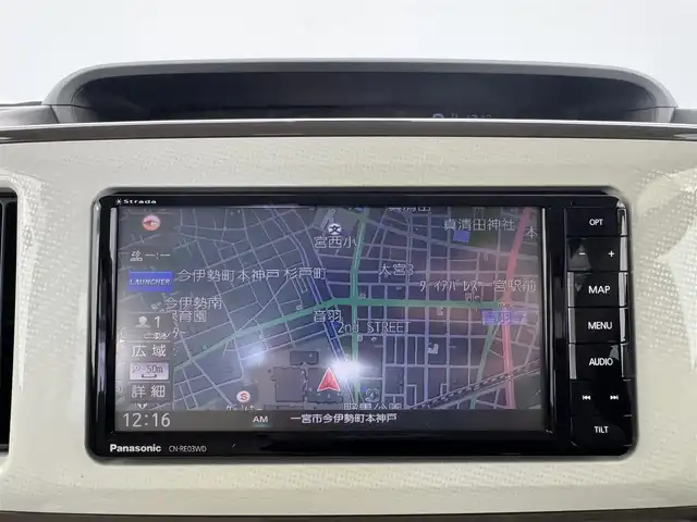 ダイハツ ムーヴ キャンバス X LTD メイクアッフ SA Ⅱ 愛知県 2017(平29)年 6.6万km パールホワイトⅢ/ナチュラルベージュマイカメタリック 2トーン 社外ナビ　/（フルセグ／ＢＴ／ＣＤ／ＤＶＤ）　/衝突軽減システム　/コーナーセンサー　/両側パワースライドドア　/アイドリングストップ　/オートライト　/電動格納ミラー　/ドライブレコーダー　/ＥＴＣ　/純正ホイールキャップ