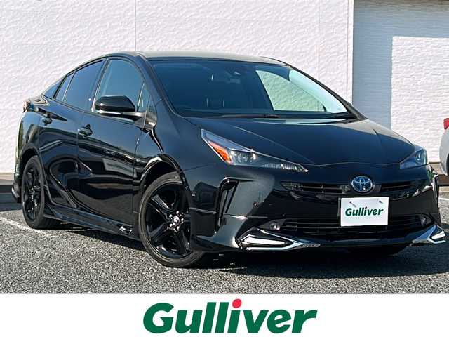 トヨタ プリウス A ツーリングセレ ブラックED 千葉県 2022(令4)年 6万km プレシャスブラックパール エアロ　全方位カメラ　ディスプレイオーディオ　皮　ＨＵＤ　パーキングアシスト　シートヒーター　セーフティセンス　ＥＴＣ　パワーシート　BT ＰＫＳＢ　ＢＳＭ　ＬＥＤライト　オートライト　ブラックAW