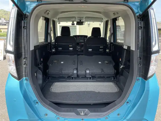 トヨタ ルーミー カスタムG－T 山口県 2021(令3)年 4.4万km ターコイズブルーマイカメタリック 両側パワースライドドア/Apple Car Play ディスプレイオーディオ/フルセグTV BT/全周囲カメラ/衝突被害軽減ブレーキ/レーダークルーズコントロール/オートマチックハイビーム/LEDオートヘッドライト/フォグライト/スマートキー/前後ドラレコ/ETC/コーナーセンサー/前席シートヒーター/ステアリングリモコン/革巻きステアリング/禁煙車