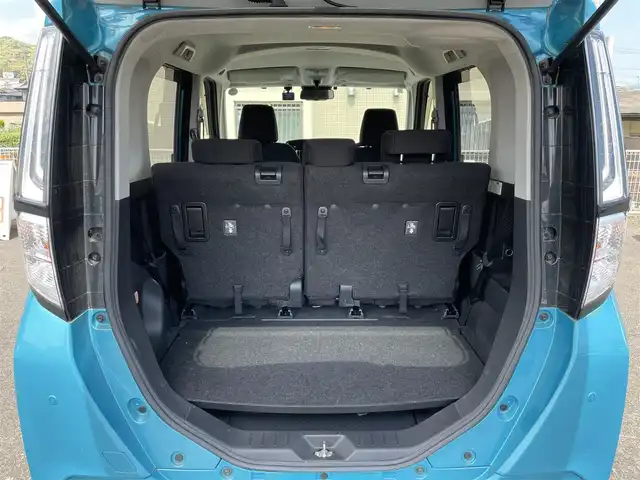トヨタ ルーミー カスタムG－T 山口県 2021(令3)年 4.4万km ターコイズブルーマイカメタリック 両側パワースライドドア/Apple Car Play ディスプレイオーディオ/フルセグTV BT/全周囲カメラ/衝突被害軽減ブレーキ/レーダークルーズコントロール/オートマチックハイビーム/LEDオートヘッドライト/フォグライト/スマートキー/前後ドラレコ/ETC/コーナーセンサー/前席シートヒーター/ステアリングリモコン/革巻きステアリング/禁煙車