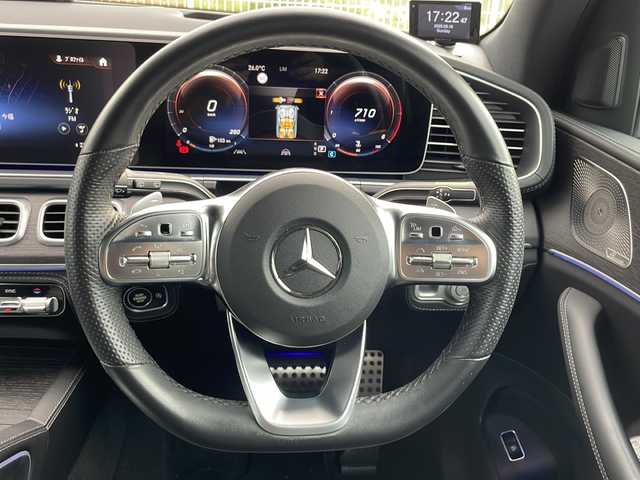 メルセデス・ベンツ ＧＬＥ４００ｄ 4MATIC スポーツ 兵庫県 2022(令4)年 1.4万km オブシディアンブラック ワンオーナー/保証書・取説・有/純正ナビ・ワンセグ・BT・FM・AM/バックカメラ/全周囲カメラ/ETC/前後ドライブレコーダー/衝突被害軽減ブレーキ/車線逸脱防止支援システム/追尾機能付きクルーズコントロール/レーンチェンジアシスト/ブラインドスポットモニター/パワーバックドア/シートヒーター・シートクーラー/Burmesterサウンド/社外レーダー/プッシュスタート/スマートキー×1/純正フロアマット/純正ドアバイザー