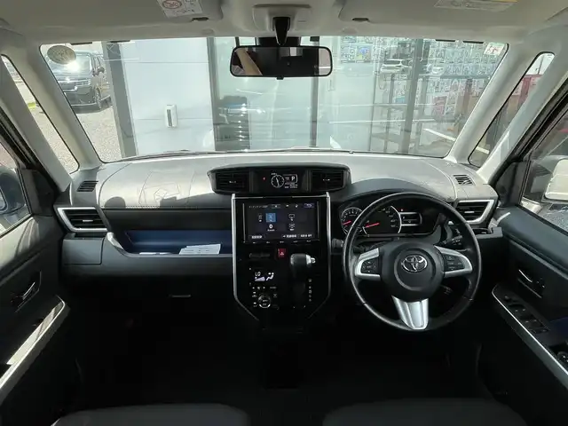 トヨタ ルーミー カスタムG－T 千葉県 2017(平29)年 3.3万km レーザーブルークリスタルシャイン 純正9インチナビ/(フルセグTV CD DVD BT FM AM)/バックカメラ/衝突被害軽減システム/クルーズコントロール/両側パワースライドドア/横滑り防止装置/ETC/アイドリングストップ/LEDヘッドライト/フォグランプ/オートライト/ウィンカーミラー/電動格納ミラー/純正15インチAW/シートリフター/プッシュスタート/スマートキー/フロアマット/ドアバイザー