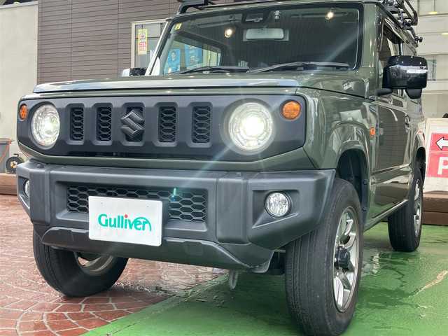 スズキ ジムニー XC 大分県 2020(令2)年 7.2万km ジャングルグリーン 4WD/ワンオーナー/純正SDナビ/地デジ/Bluetooth/CD/DVD/セーフティサポート/・デュアルセンサーブレーキサポート/・誤発進抑制機能/・車線逸脱警報機能/・ふらつき警報機能/・ハイビームアシスト/・先行車発進お知らせ機能/・標識認識機能/クルーズコントロール/シートヒーター/オートライト/LEDヘッドライト/純正16インチAW/プッシュスタート/スマートキー×2/ステアリングスイッチ/純正フロアマット