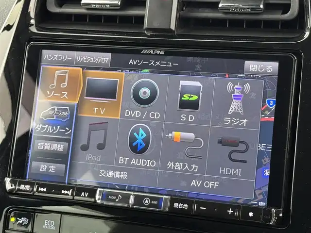 トヨタ プリウス A ツーリングセレクション 福岡県 2019(令1)年 6.7万km アティチュードブラックマイカ 社外ナビ　/バックカメラ　/ビルトインＥＴＣ　/前後ドライブレコーダー　/レーダークルコン　/コーナーセンサー　/衝突軽減　/レーンキープ　/ＢＳＭ　/ＰＫＳＢ　/パーキングアシスト　/シートヒーター　/純正１７インチＡＷ