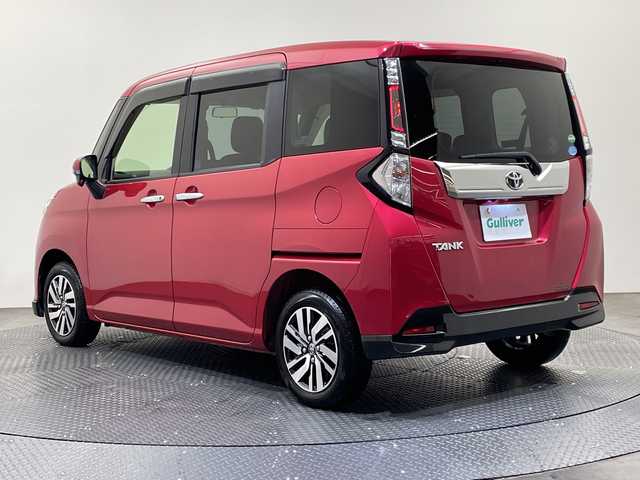トヨタ タンク カスタムG 愛媛県 2017(平29)年 6万km マゼンタベリーマイカM 純正ナビ/フルセグ／Ｂｌｕｅｔｏｏｔｈ／ＵＳＢ/バックカメラ/衝突軽減ブレーキ/レーダークルーズコントロール/ＥＴＣ/両側パワースライドドア/純正１４インチアルミホイール