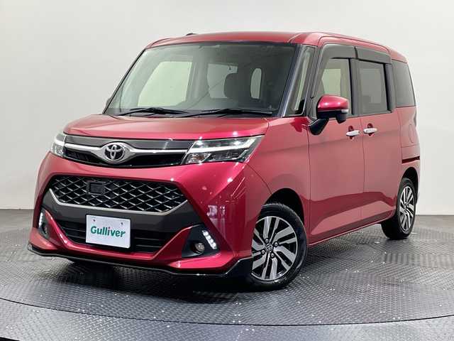 トヨタ タンク カスタムG 愛媛県 2017(平29)年 6万km マゼンタベリーマイカM 純正ナビ/フルセグ／Ｂｌｕｅｔｏｏｔｈ／ＵＳＢ/バックカメラ/衝突軽減ブレーキ/レーダークルーズコントロール/ＥＴＣ/両側パワースライドドア/純正１４インチアルミホイール