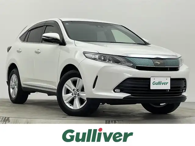 トヨタ ハリアー エレガンス 宮城県 2017(平29)年 7.5万km ホワイトパールクリスタルシャイン 純正9型ナビ/バックカメラ/ETC/前後ドライブレコーダー/レーダークルーズコントロール/レーンキープアシスト/電動パーキングブレーキ/オートホールド/100V電源/横滑り防止装置/衝突被害軽減ブレーキ/ハーフレザー/運転席パワーシート/プッシュスタート/スマートキー/スペアキー/オートライト/LEDヘッドライト/カーテンエアバッグ/フォグランプ/ドアバイザー/純正フロアマット/純正17インチアルミホイール