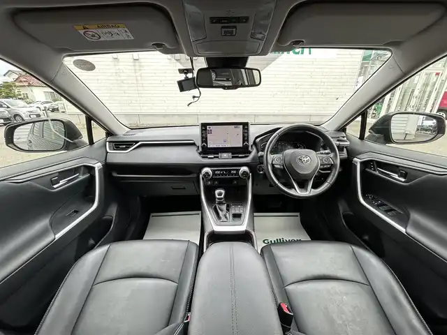 トヨタ ＲＡＶ４ G 山形県 2021(令3)年 5.3万km アティチュードブラックマイカ ４WD/黒革シート/純正ナビ/FM/AM/フルセグTV/Bluetooth/パーキングブレーキ/レーダークルーズコントロール/車線逸脱装置/横滑り防止装置/電動リアゲート/ドライブレコーダー/シートヒーター/ハンドルヒーター/LEDライト/フォグランプ/AUTOライト/純正マット/パワーシート/ETC