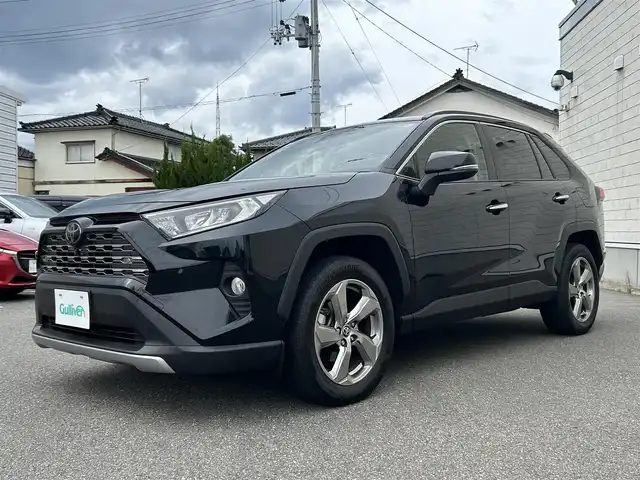 トヨタ ＲＡＶ４ G 山形県 2021(令3)年 5.3万km アティチュードブラックマイカ ４WD/黒革シート/純正ナビ/FM/AM/フルセグTV/Bluetooth/パーキングブレーキ/レーダークルーズコントロール/車線逸脱装置/横滑り防止装置/電動リアゲート/ドライブレコーダー/シートヒーター/ハンドルヒーター/LEDライト/フォグランプ/AUTOライト/純正マット/パワーシート/ETC